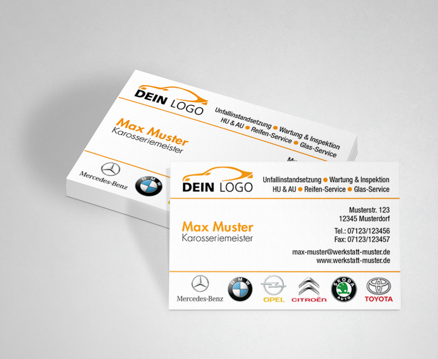 Visitenkarten KFZ Werkstatt Autohaus