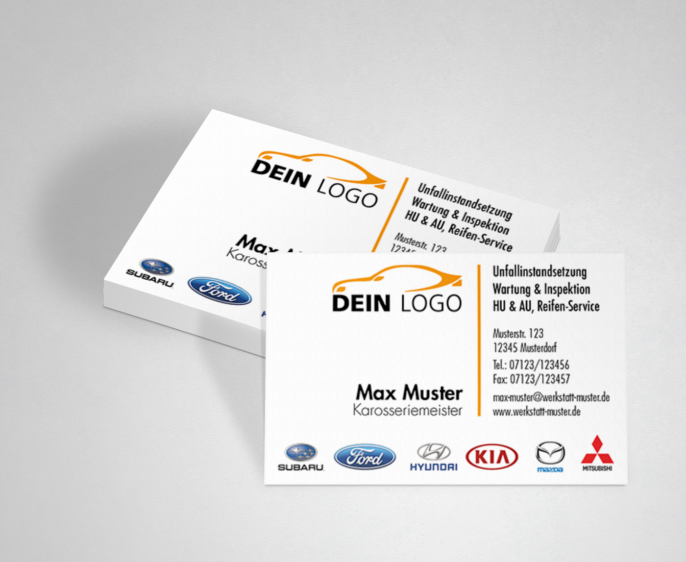 Visitenkarten KFZ Werkstatt Autohaus