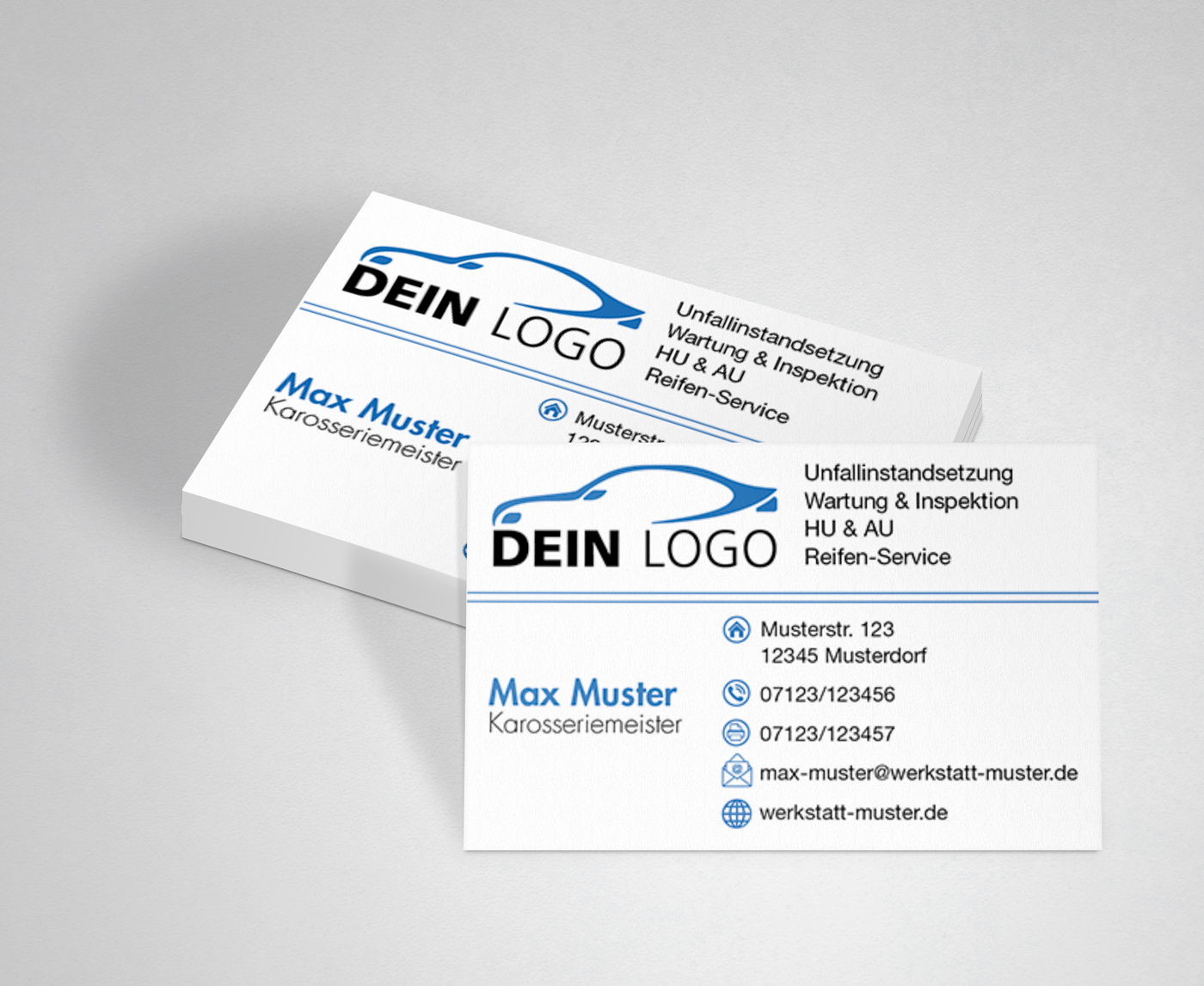 Visitenkarten KFZ Werkstatt Autohaus