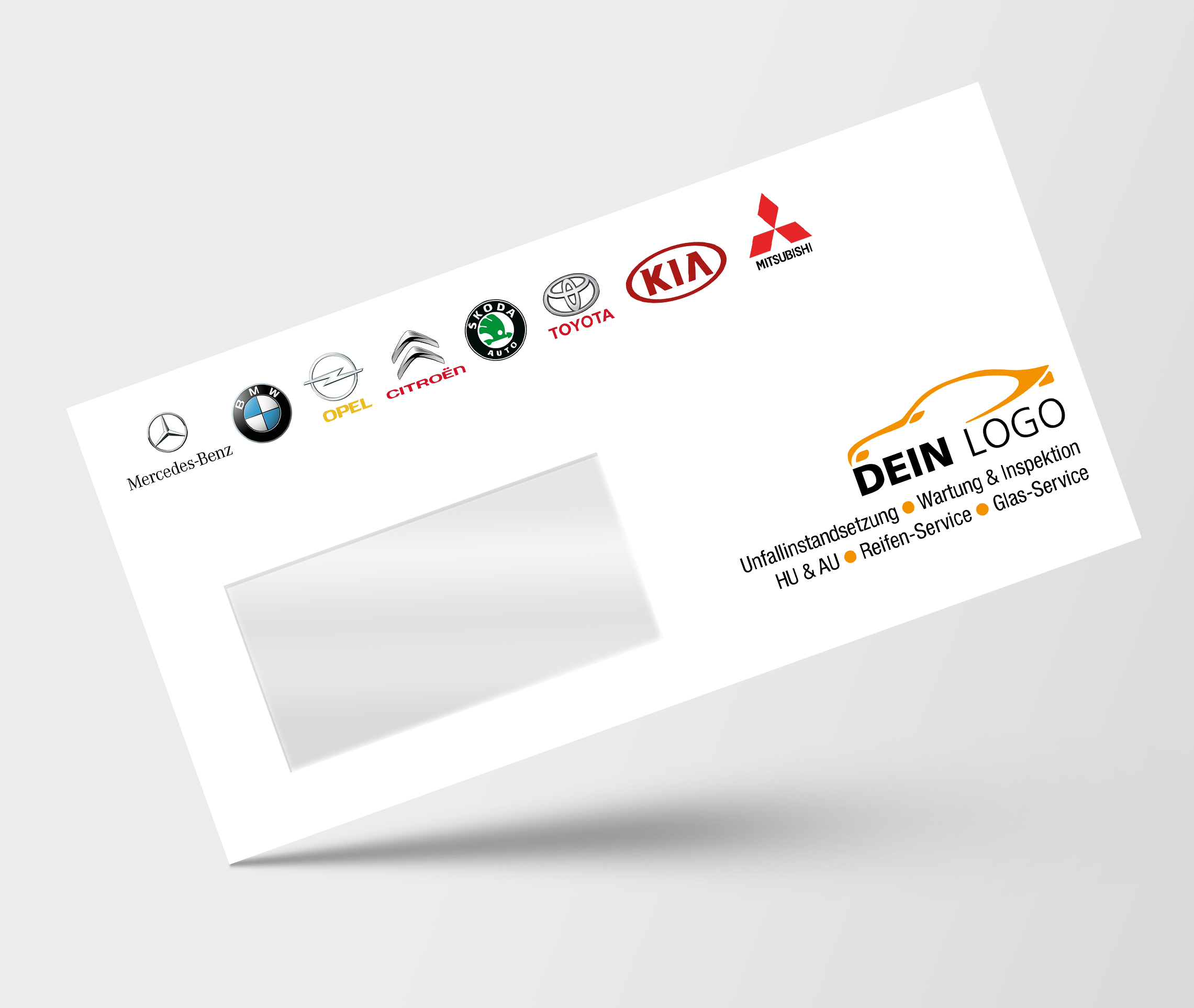 Briefhüllen - Briefumschläge KFZ Werkstatt Autohaus