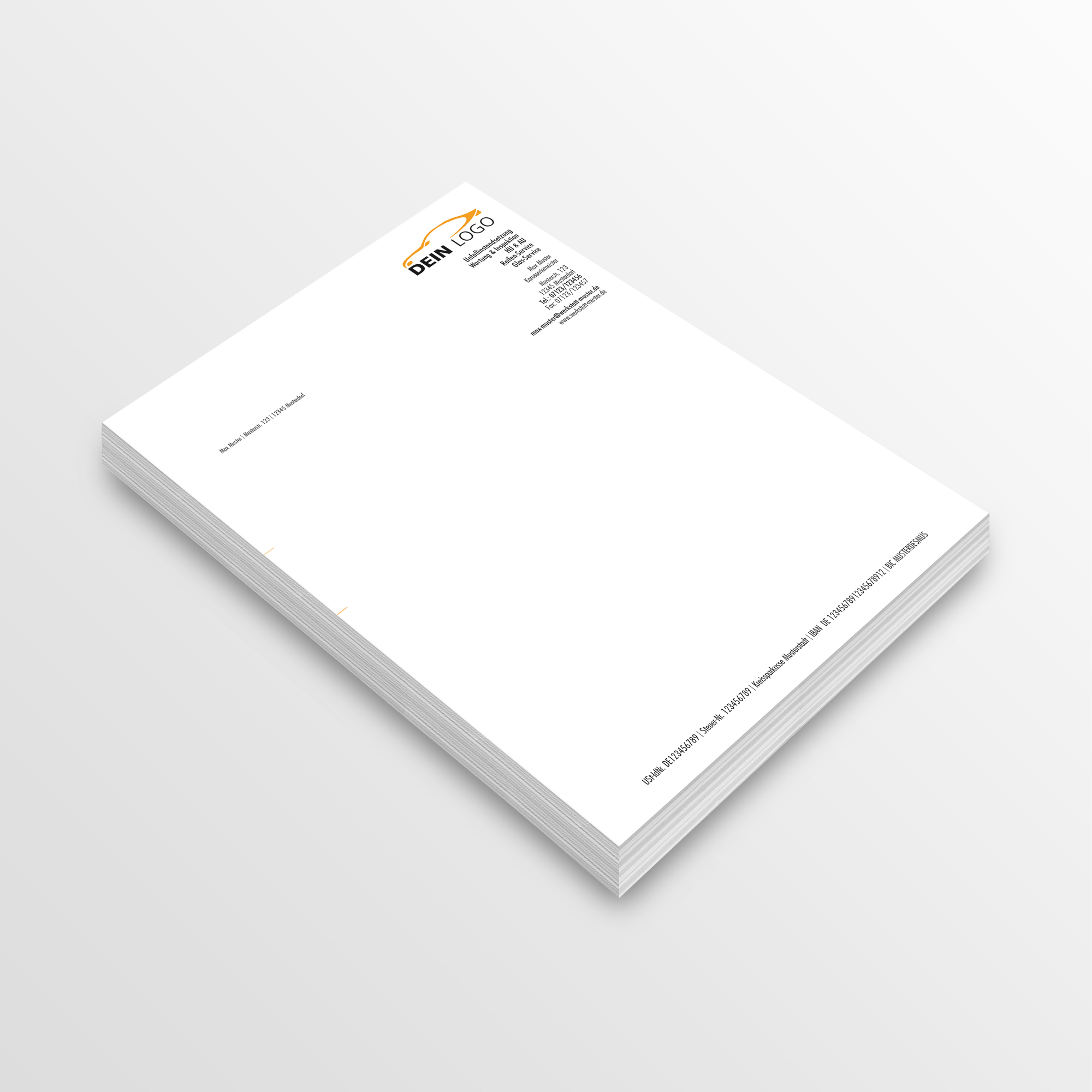 Briefpapier - Briefbögen Variante 1