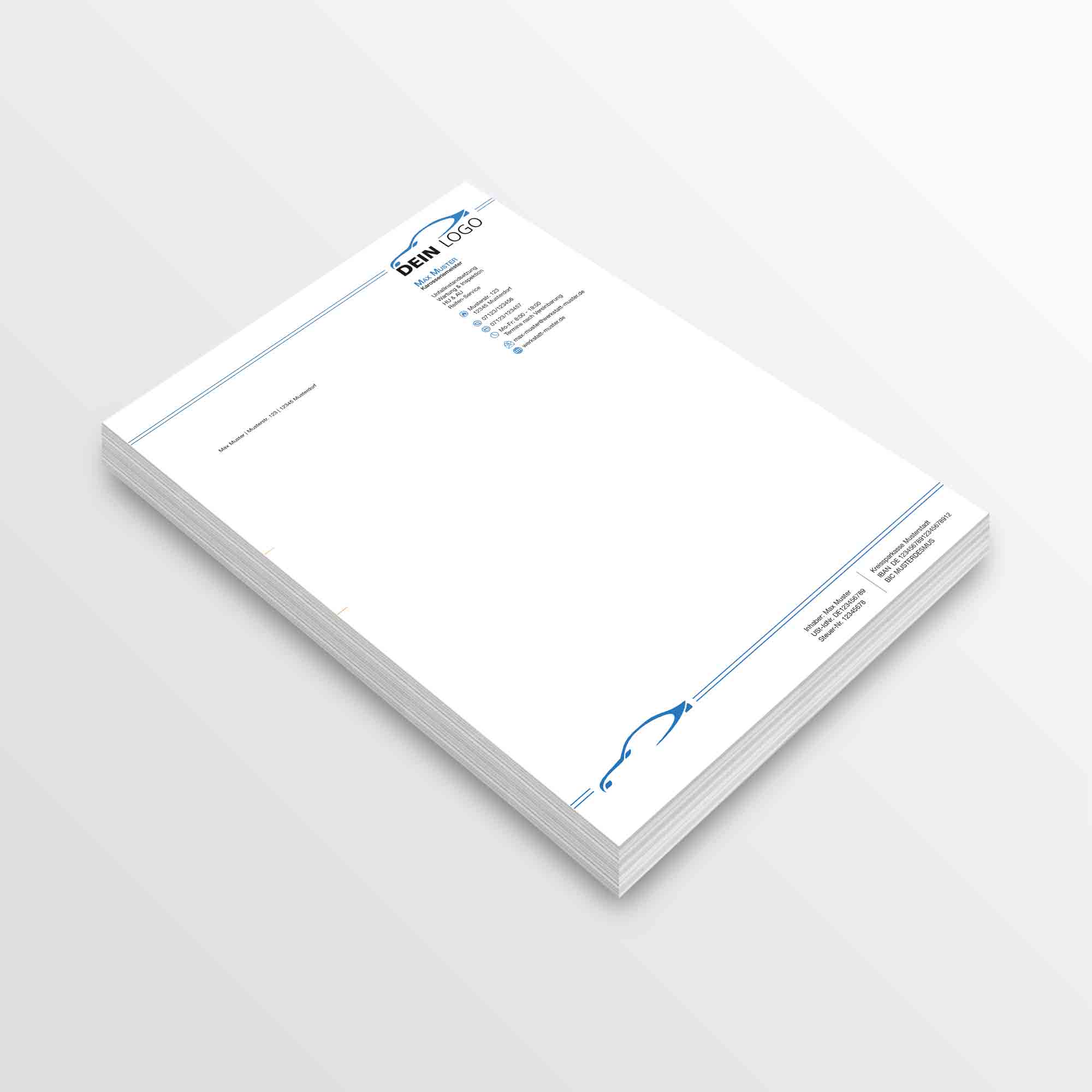 Briefpapier - Briefbögen Variante 12