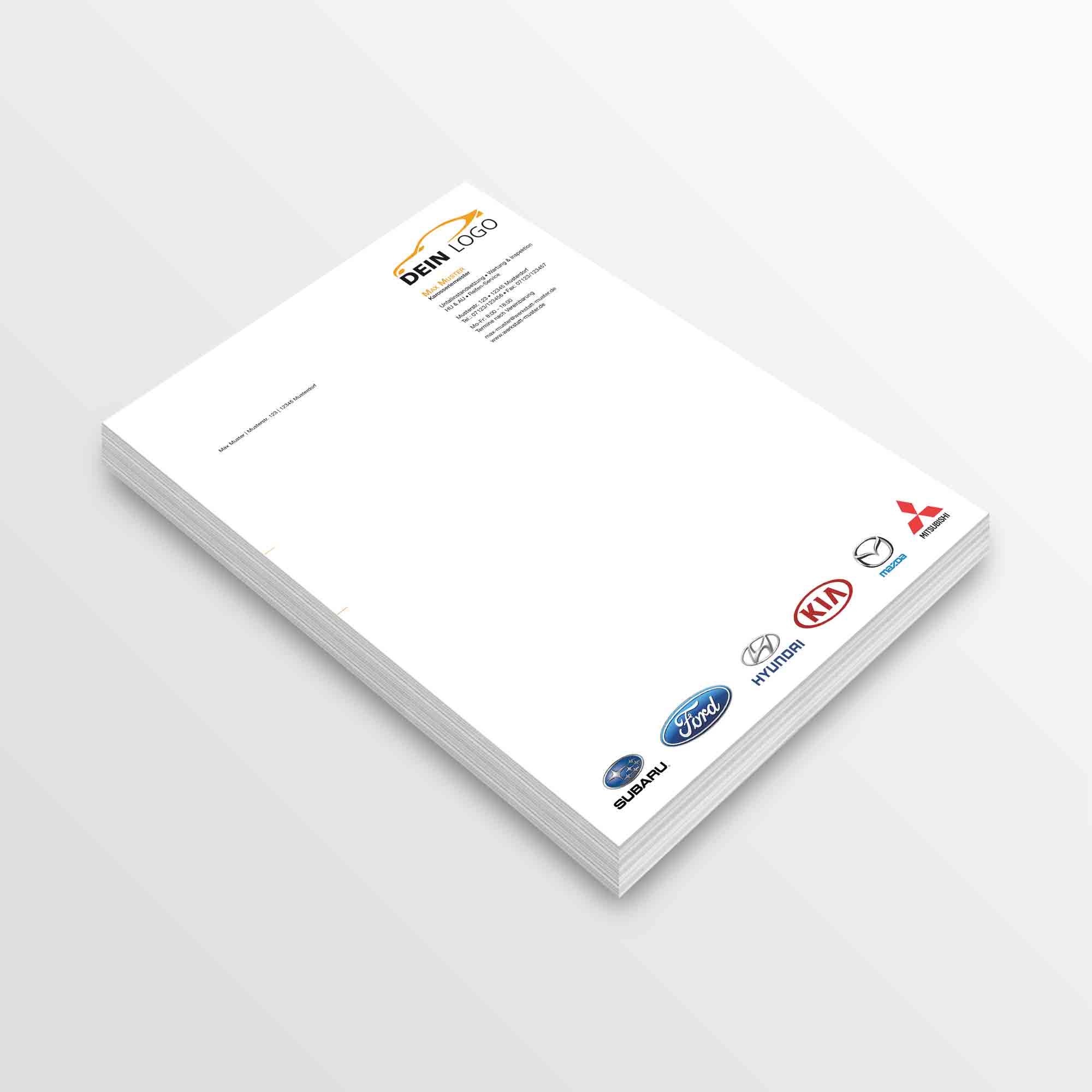 Briefpapier - Briefbögen Variante 10